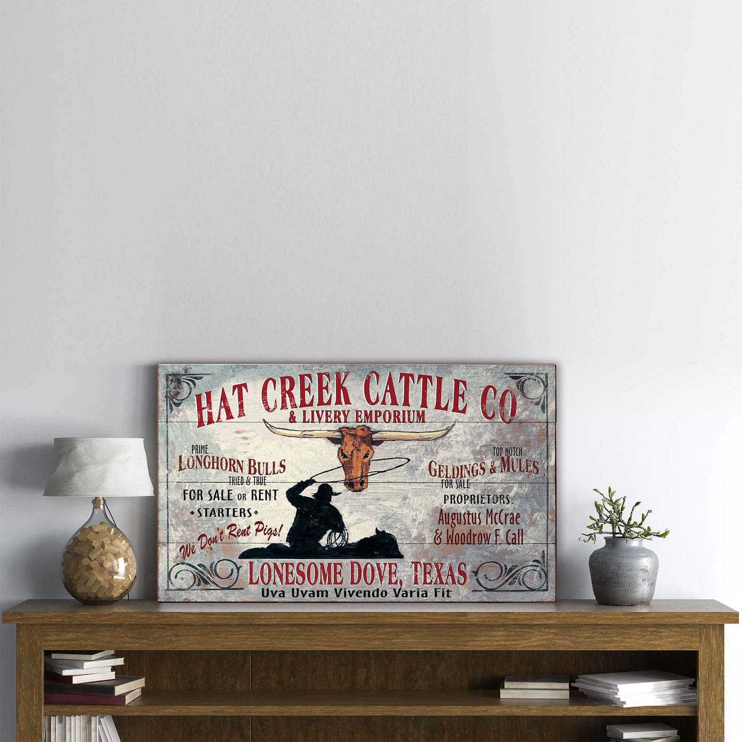 Hat Creek Cattle Co - Wood & Metal Wall Art