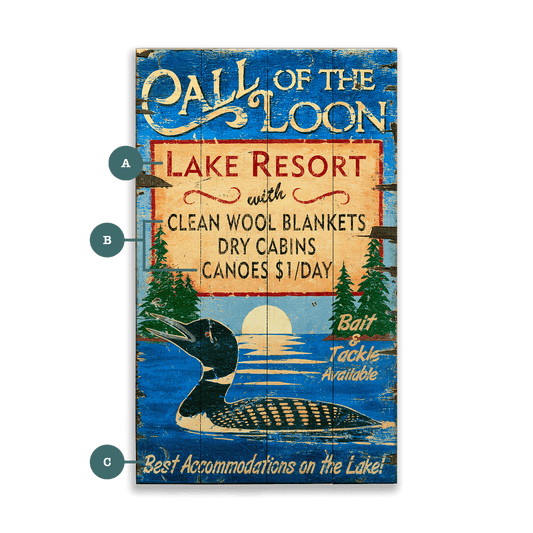 Call of the Loon - Wood & Metal Wall Art