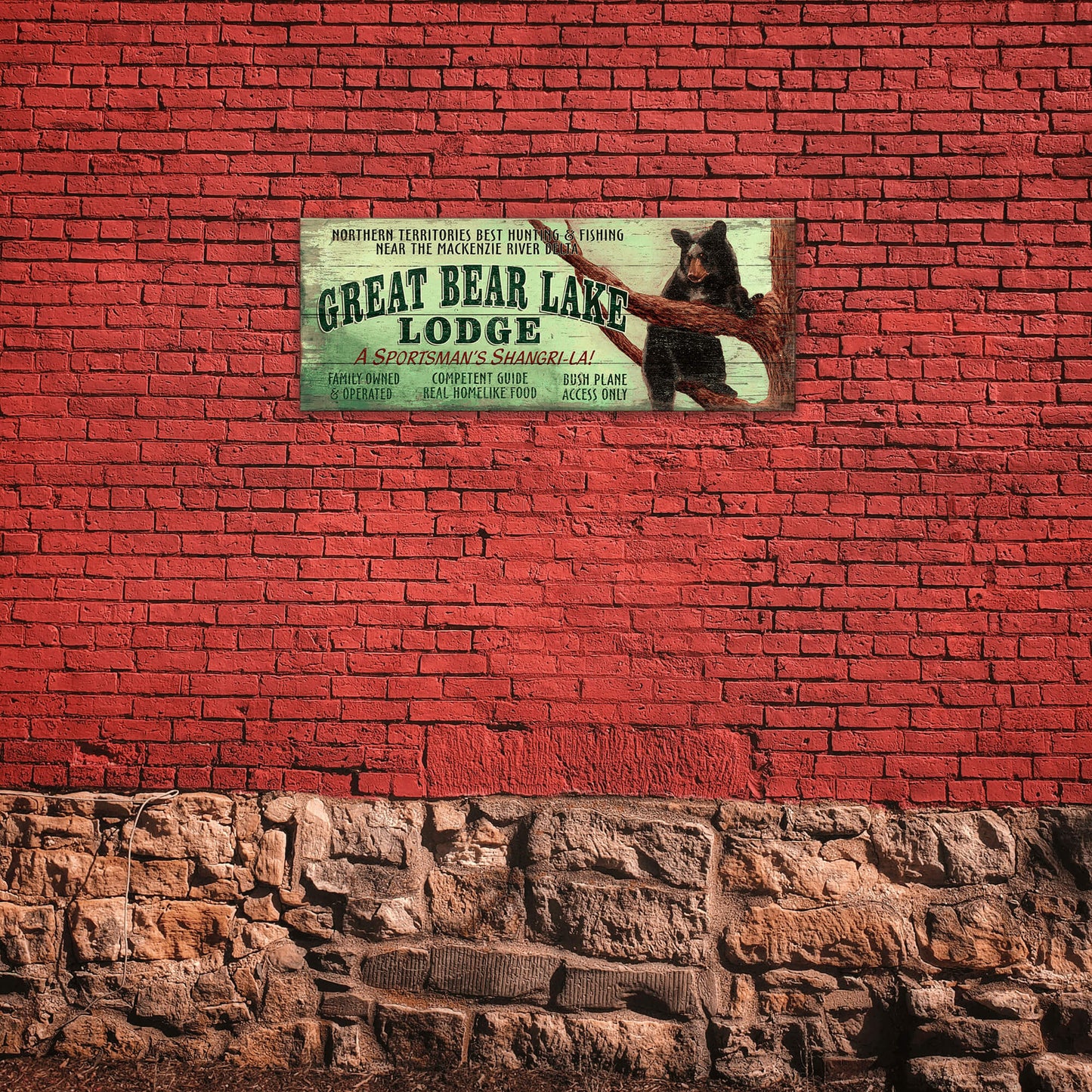 Great Bear Lake Lodge - Wood & Metal Wall Art