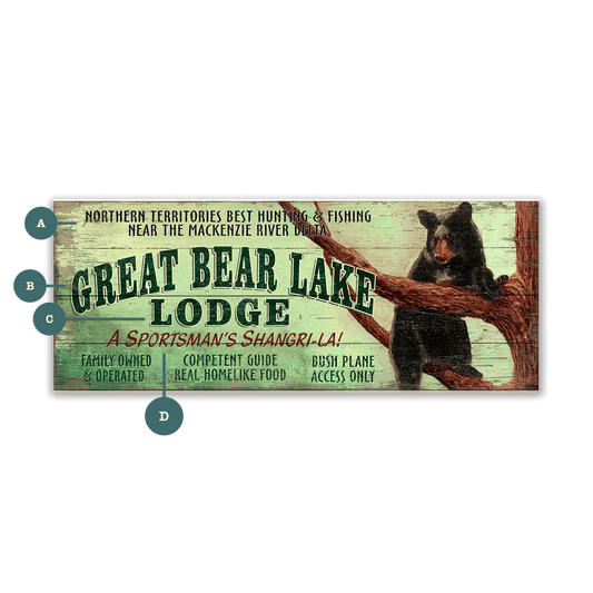 Great Bear Lake Lodge - Wood & Metal Wall Art
