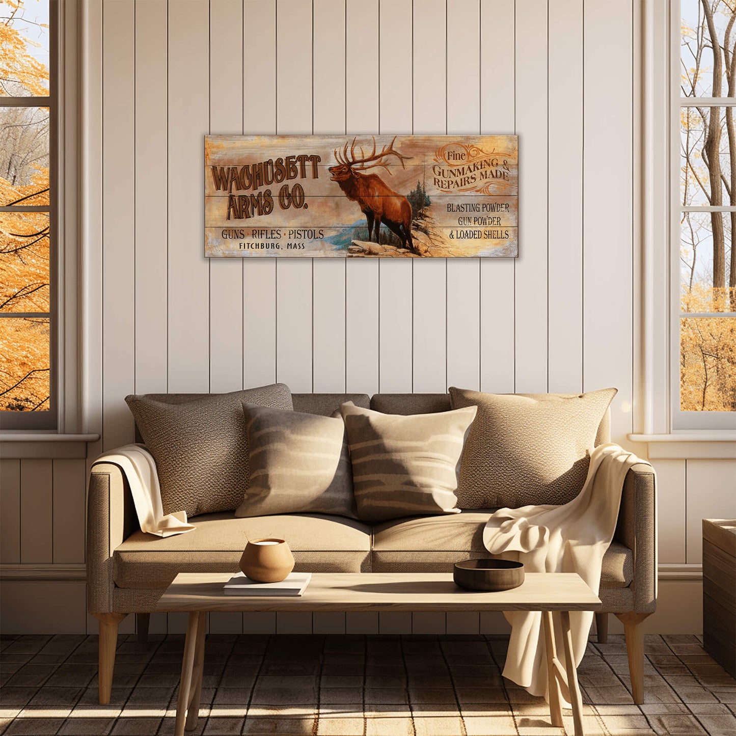 Wachusett Arms Co. - Wood & Metal Wall Art