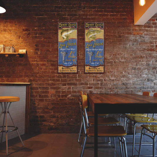 Derby Days: Walleye - Wood and Metal Wall Art