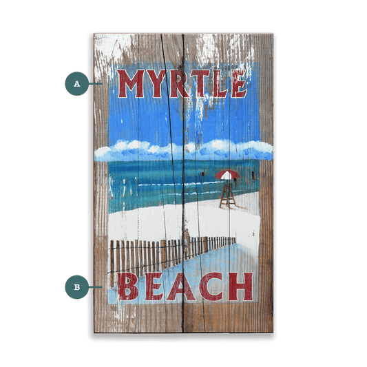 Lifeguard on Duty - Wood & Metal Wall Art