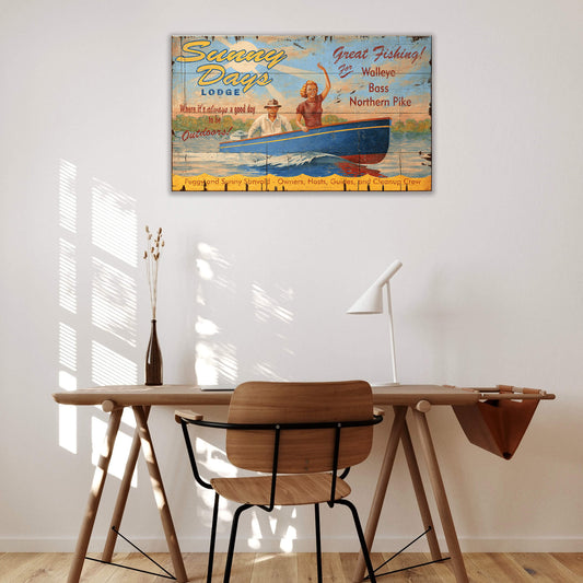 Sunny Days Lodge - Wood & Metal Wall Art
