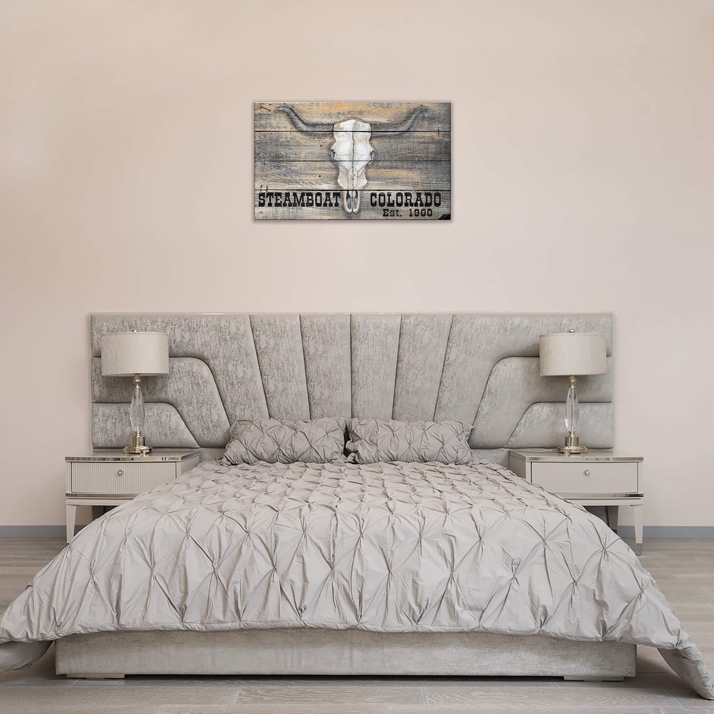 Longhorn Skull - Wood & Metal Wall Art