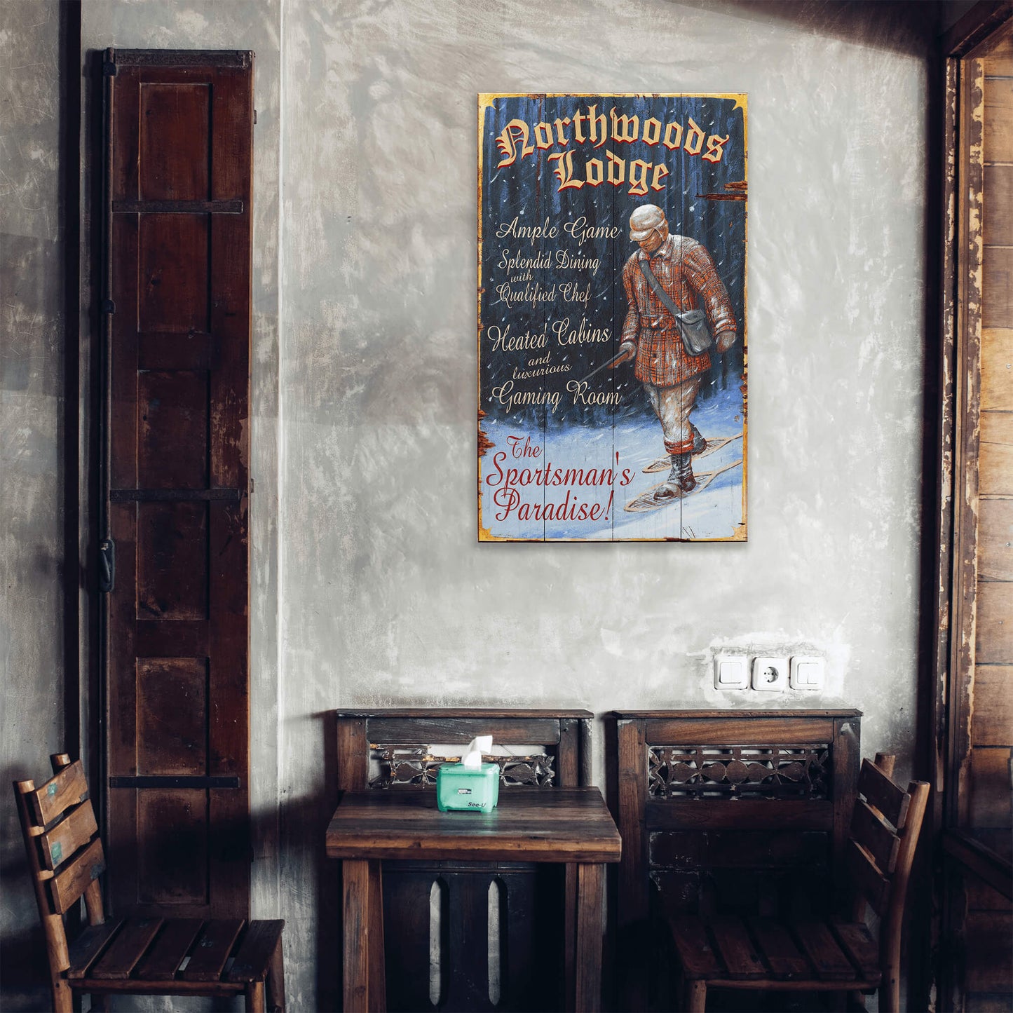 Northwoods Lodge - Wood & Metal Wall Art