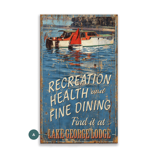 Find It at the Lodge - Wood & Metal Wall Art