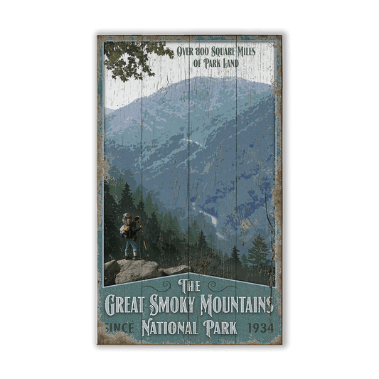 Great Smoky Mountains National Park: Since 1934 - Wood & Metal Wall Art