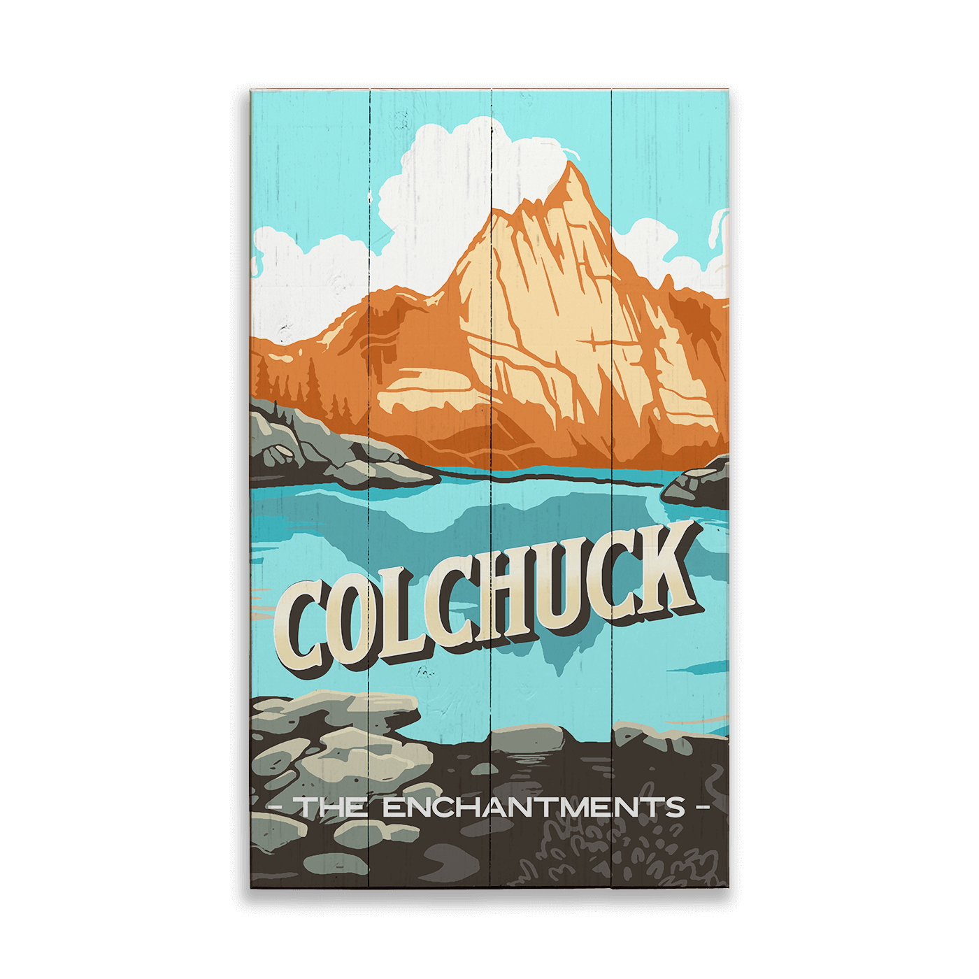 Colchuck: The Enchantments: Smooth Finish - Wood & Metal Wall Art