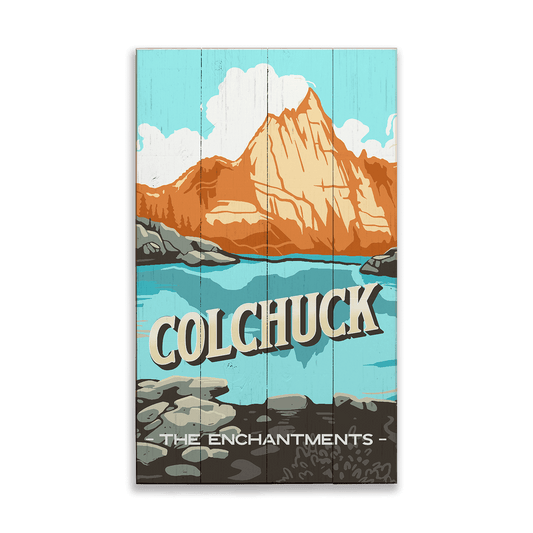 Colchuck: The Enchantments: Smooth Finish - Wood & Metal Wall Art