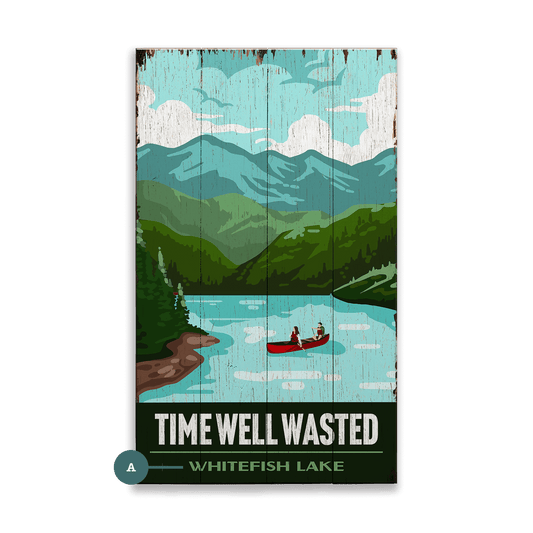 Time Well Wasted - Wood & Metal Wall Art