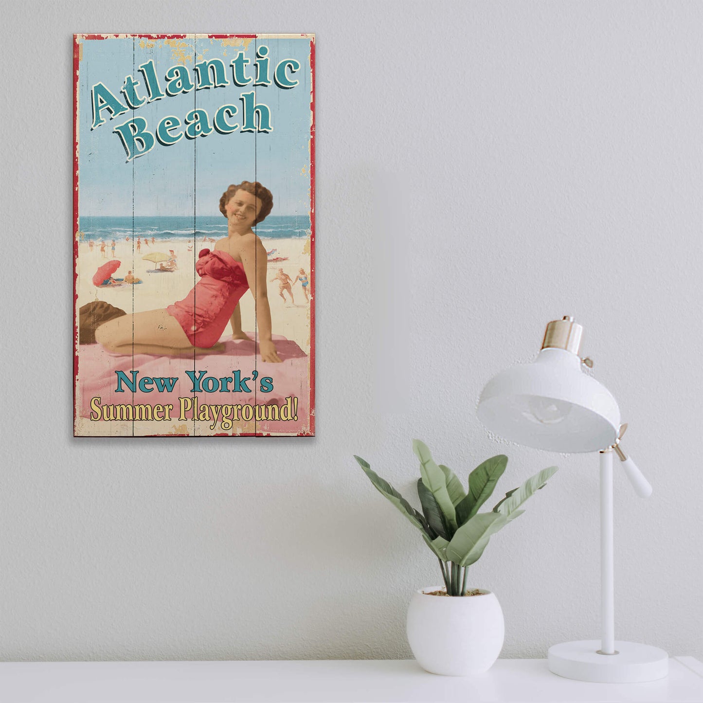 Atlantic Beach - Wood & Metal Wall Art