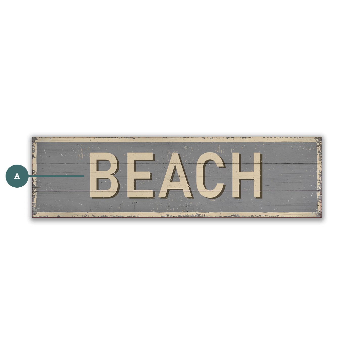 Breezy Beach - Wood & Metal Wall Art