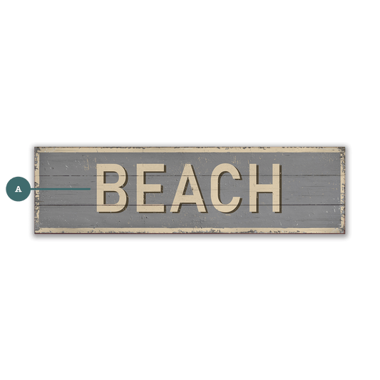 Breezy Beach - Wood & Metal Wall Art