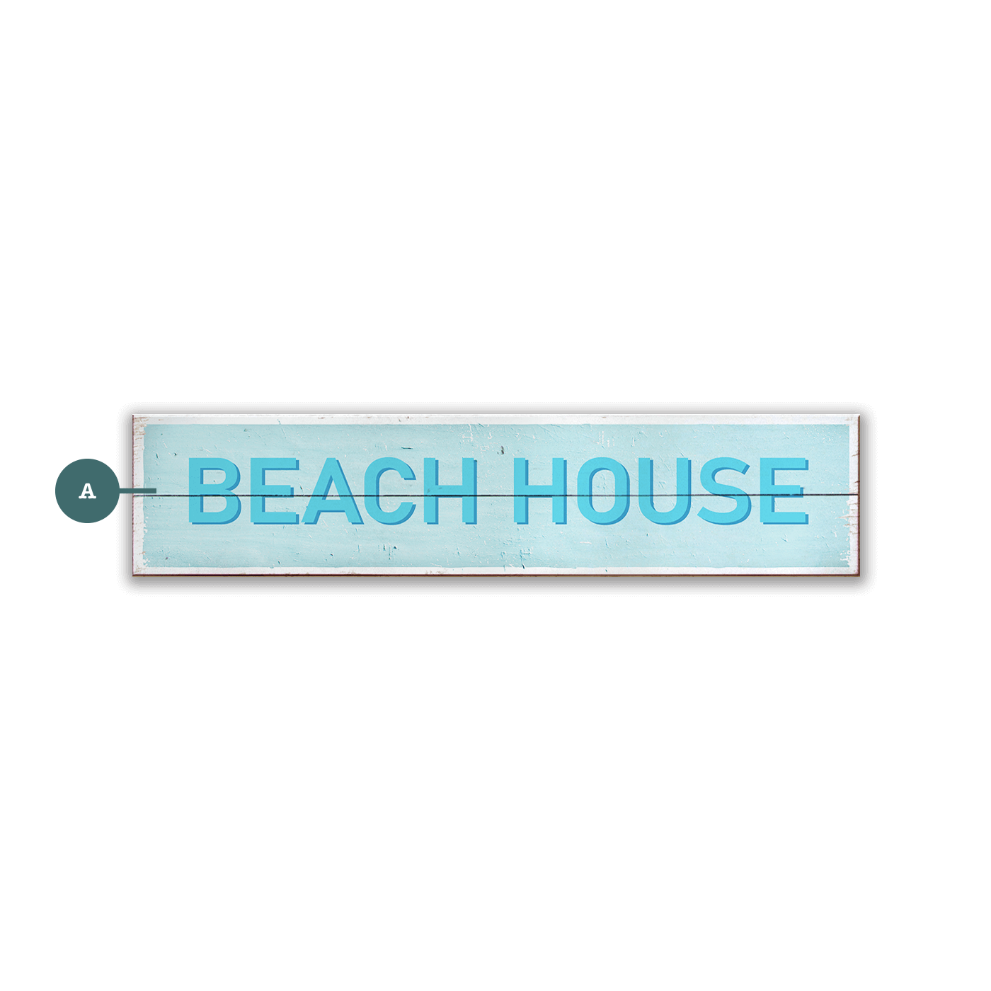 Breezy Beach House - Wood & Metal Wall Art