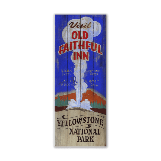 Old Faithful Inn - Wood & Metal Wall Art