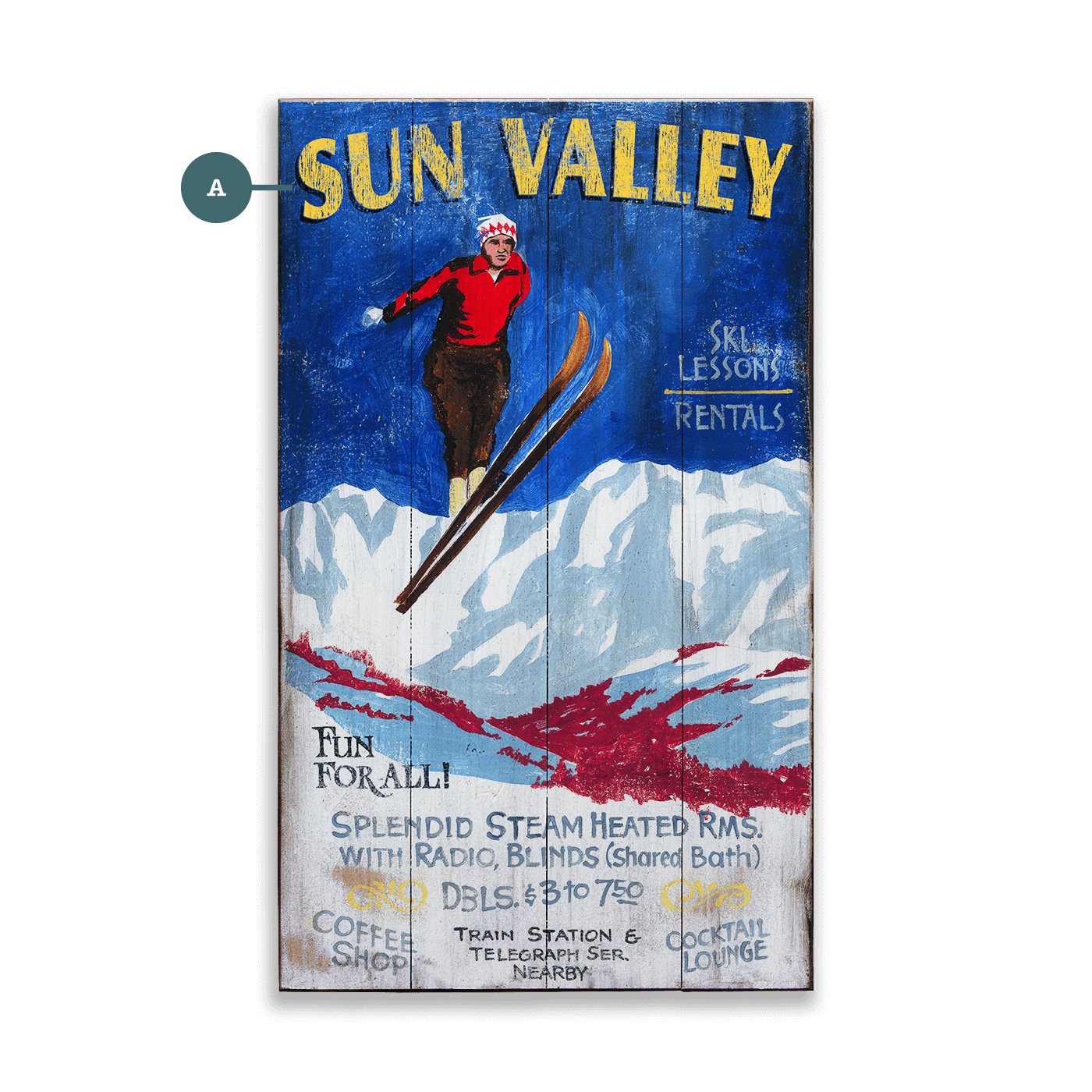 Ski Sun Valley - Wood & Metal Wall Art