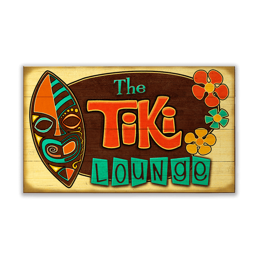 Tropical Tiki Lounge: Generic - Wood & Metal Wall Art
