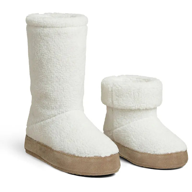 Polar Feet Women's Snugs - Cream Berber