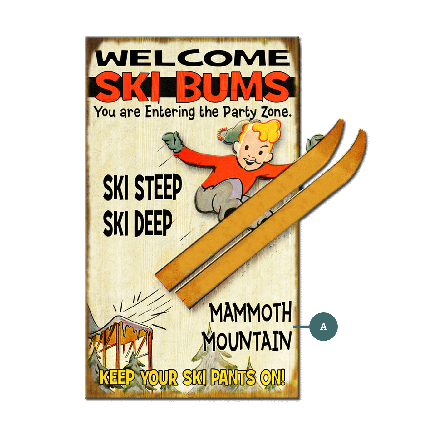 Ski Bums Cut-Up - Wall Decor