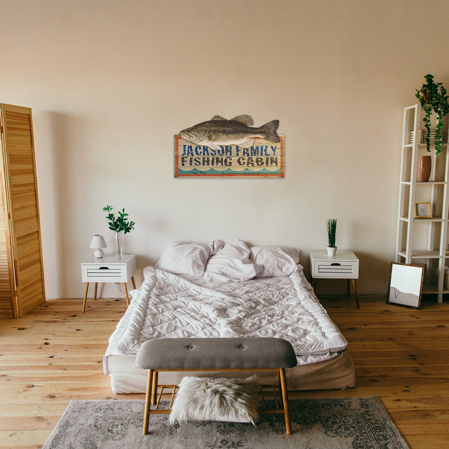 Freshwater Fishing Cabin - Wood Wall Decor