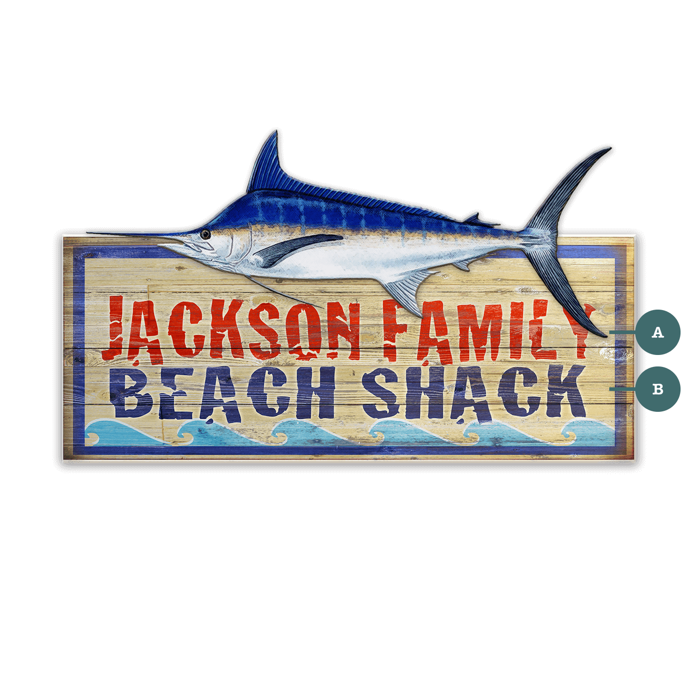 Saltwater Beach Shack - Wood Wall Decor