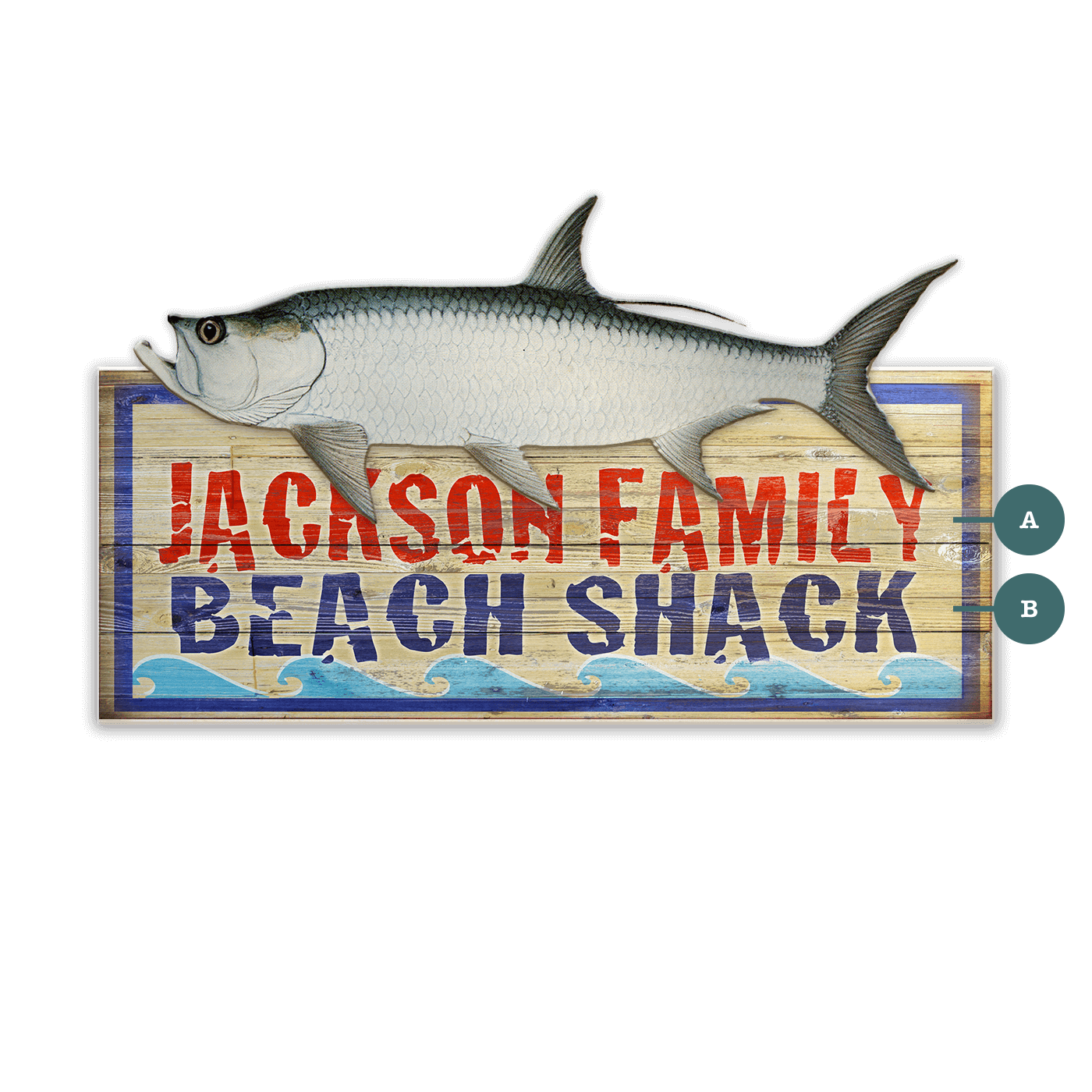 Saltwater Beach Shack - Wood Wall Decor