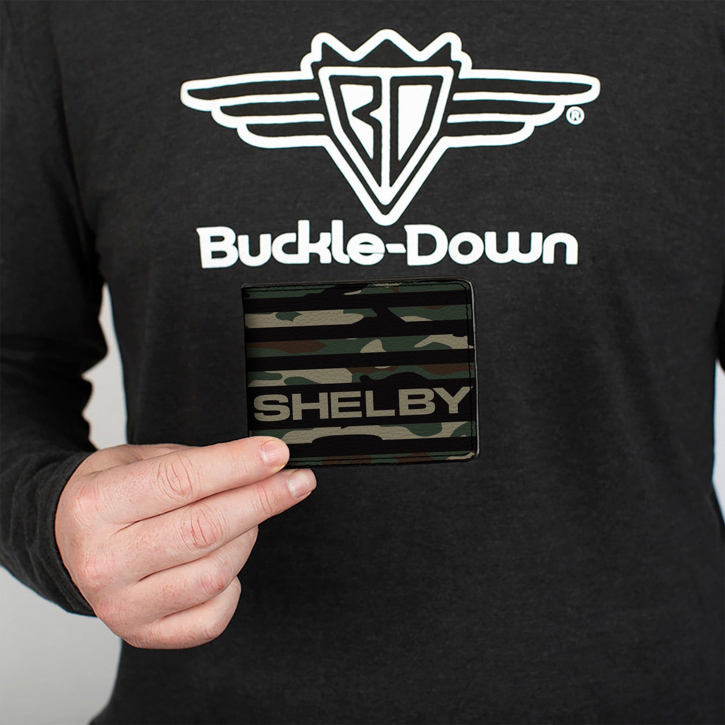 Bi-Fold Wallet - Carroll Shelby SHELBY Americana Camo Olive/Black