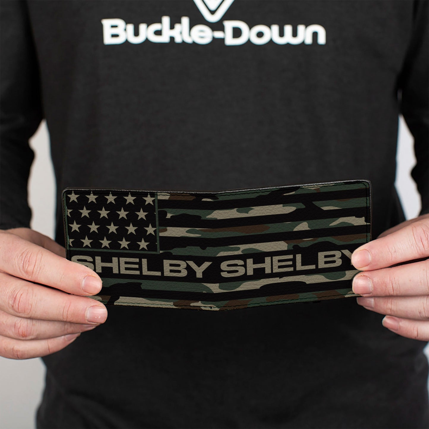 Bi-Fold Wallet - Carroll Shelby SHELBY Americana Camo Olive/Black