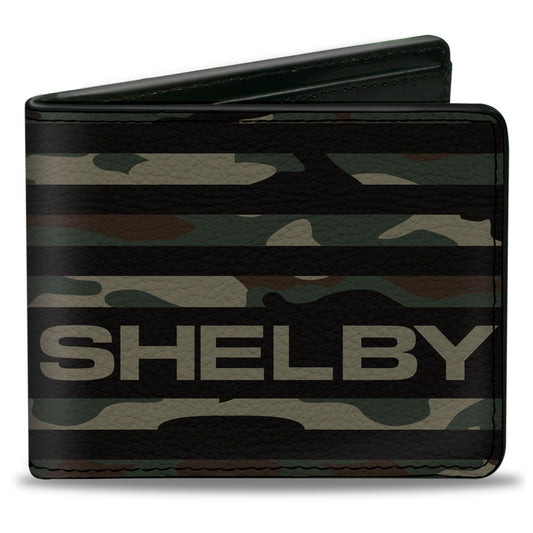 Bi-Fold Wallet - Carroll Shelby SHELBY Americana Camo Olive/Black