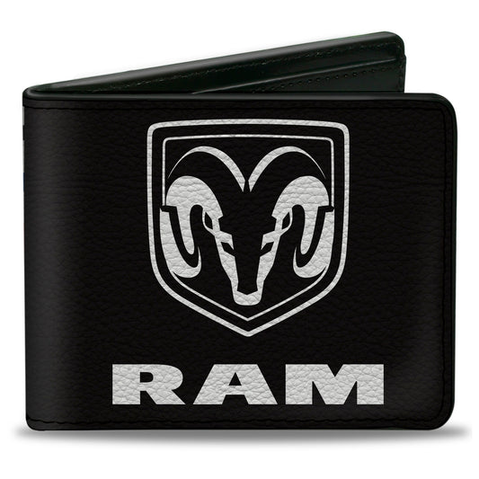 Bi-Fold Wallet - RAM Logo + Americana Camo Black White Red Blue