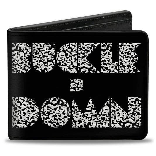 Bi-Fold Wallet - BUCKLE-DOWN Shapes Black Camo White Black