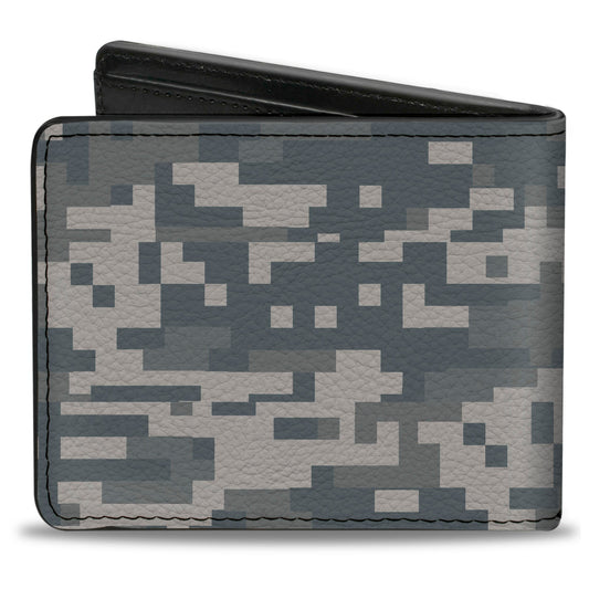 Bi-Fold Wallet - Digital Camo2 Grays