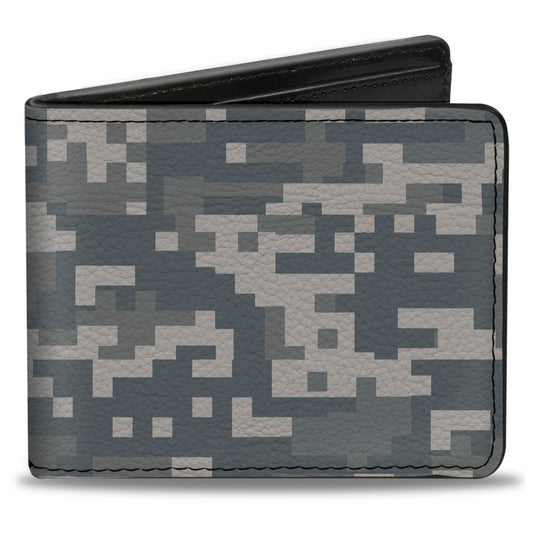 Bi-Fold Wallet - Digital Camo2 Grays