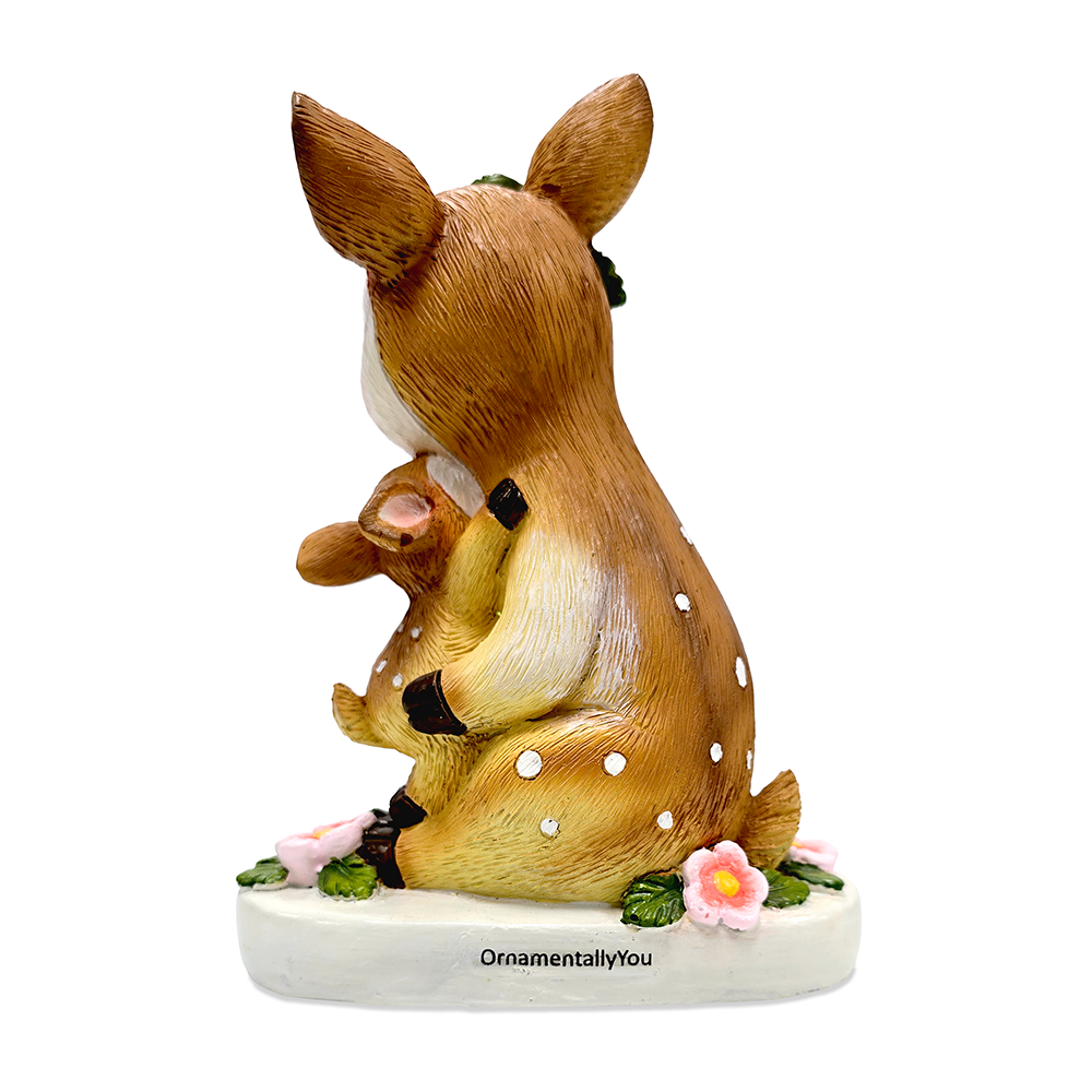 Mother's Love Sentimental Deer and Fawn Figurine, 7" Tabletop Statue and Encouraging Gift for Mom