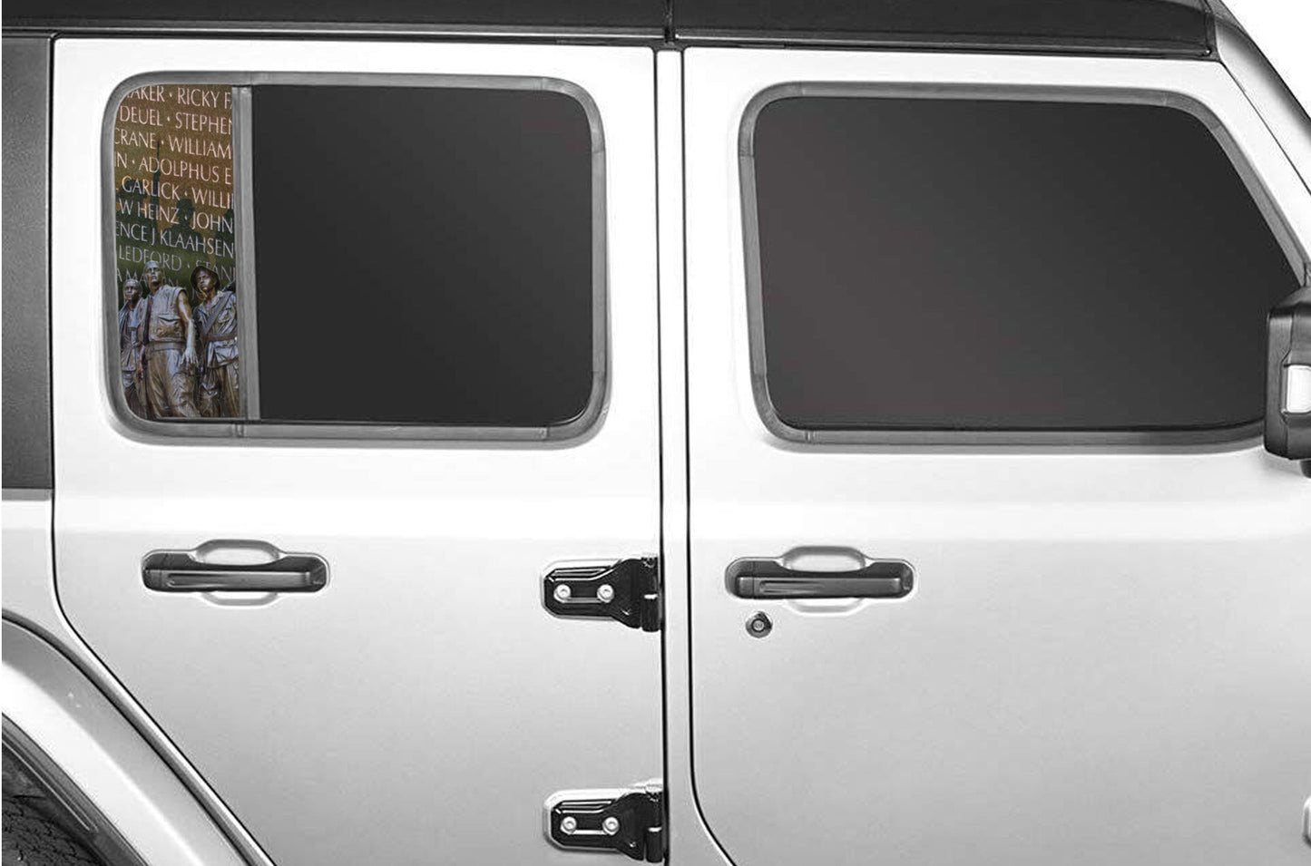 Side door window decal Welcome Back 191