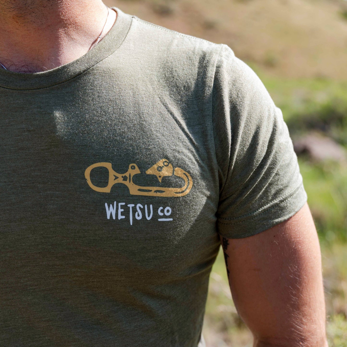 Static Line Bites Athletic Shirt