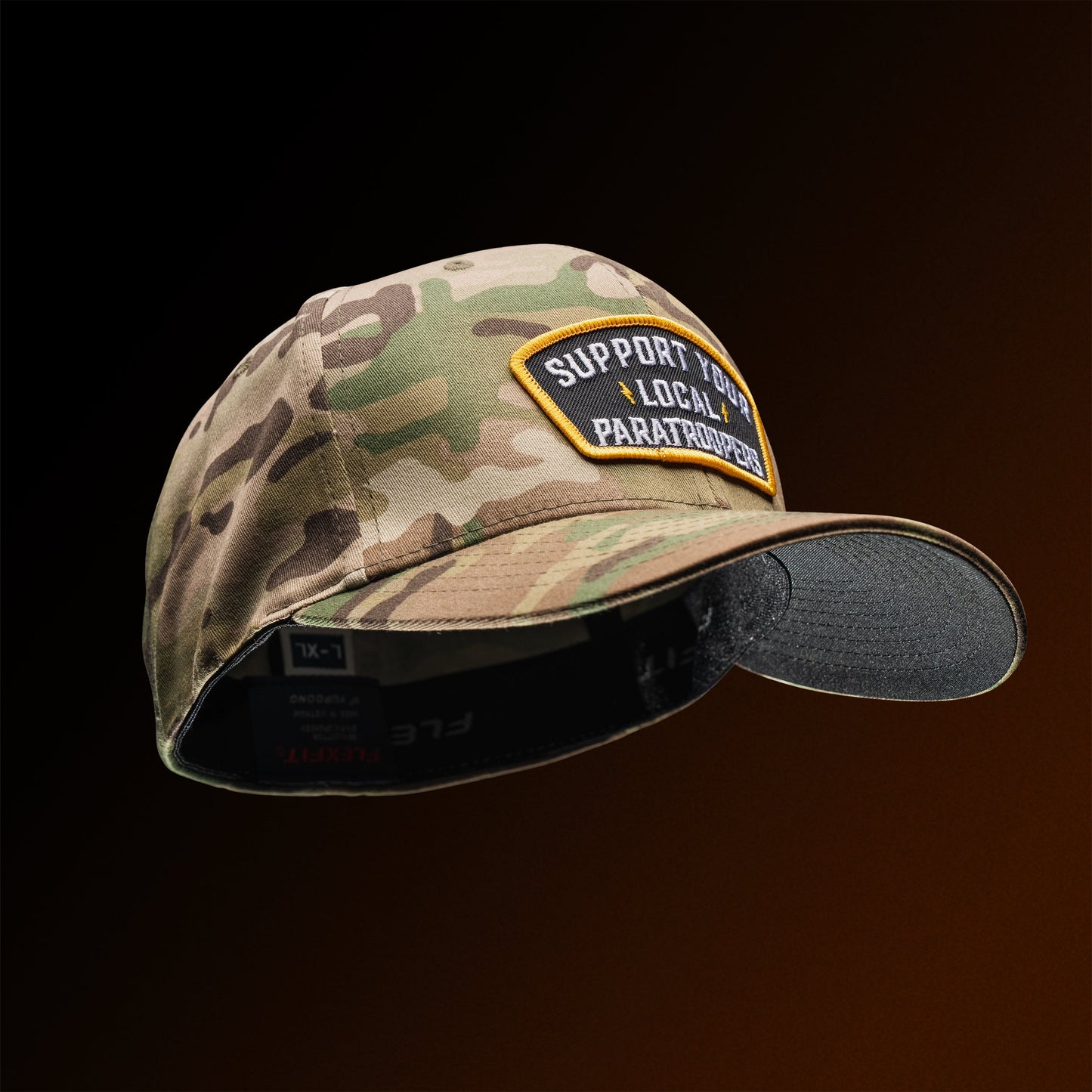 Support Your Local Paratroopers Patch Flexfit Hat