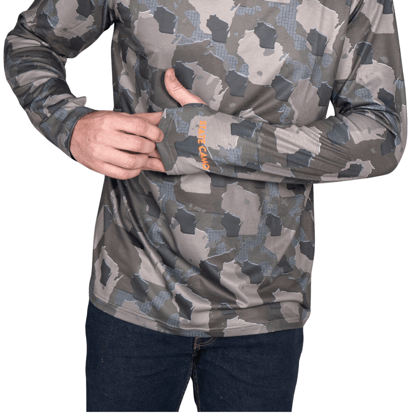 Wisconsin Camo - Long Sleeve Shirt