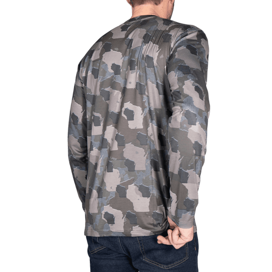 Wisconsin Camo - Long Sleeve Shirt