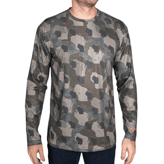 Wisconsin Camo - Long Sleeve Shirt