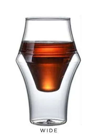 Double Wall Floating Coffee Glasses Individual or Set Options