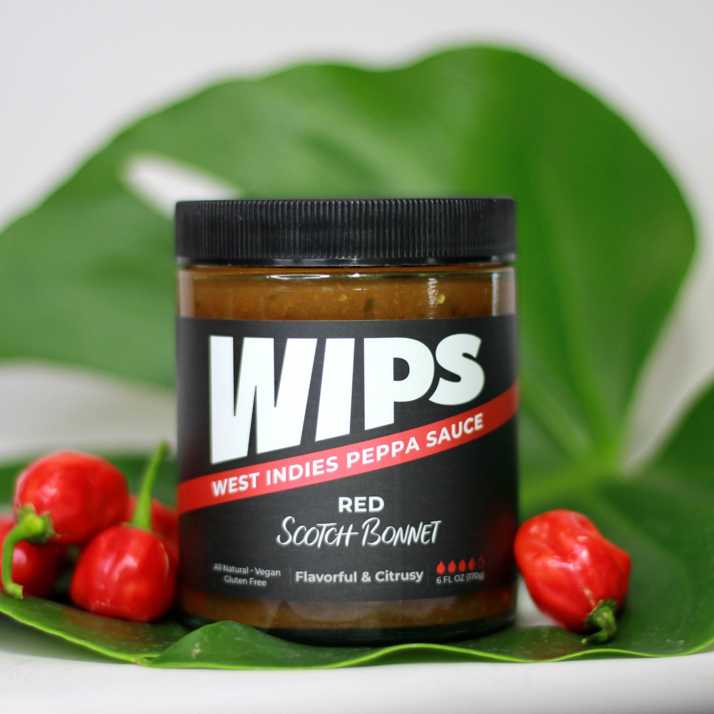 WIPS Red Scotch Bonnet, Citrusy Pepper Sauce