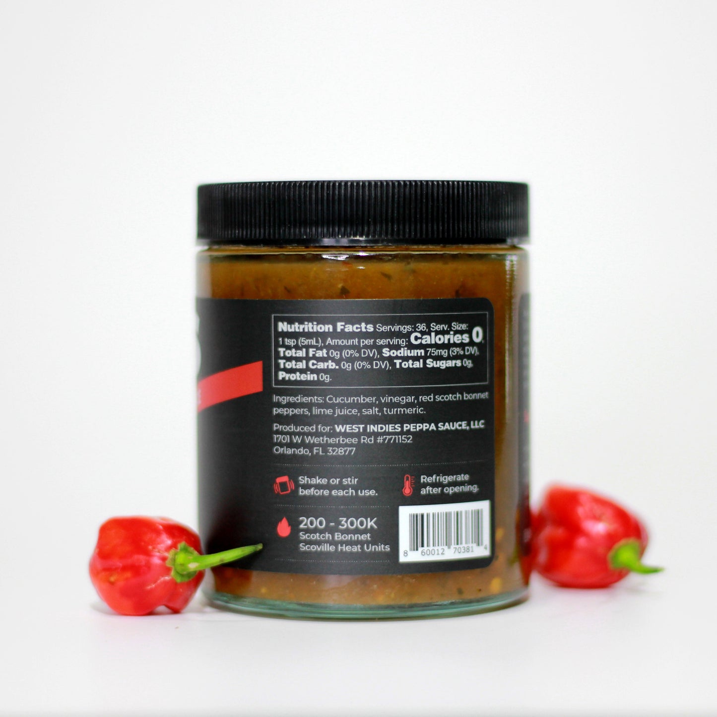 WIPS Red Scotch Bonnet, Citrusy Pepper Sauce