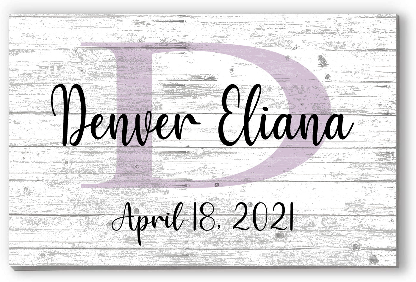 Child or Baby Name Monogram Sign Personalized Nursery Décor