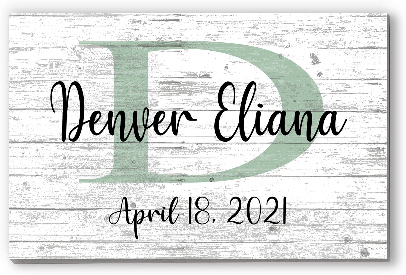 Child or Baby Name Monogram Sign Personalized Nursery Décor