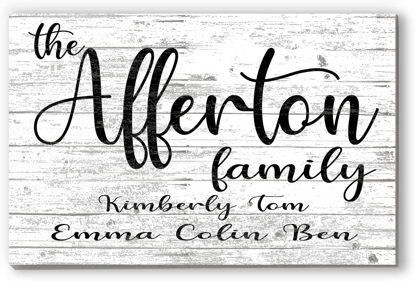 Family Name Sign Farmhouse Style
