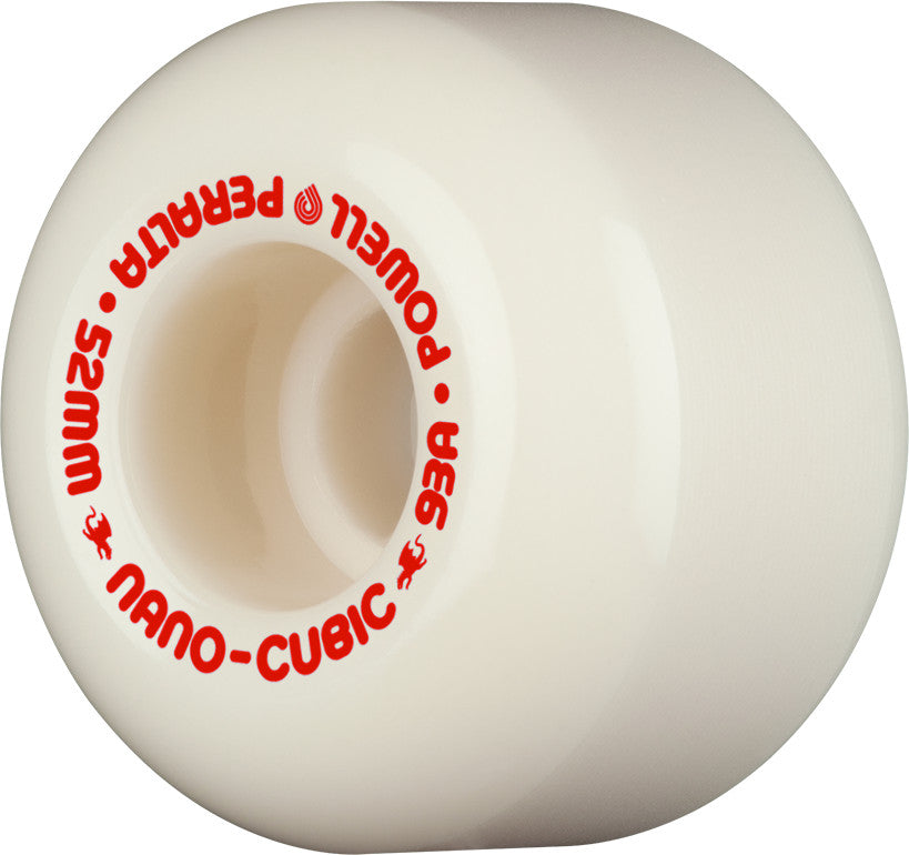 Powell Peralta Nano Cubic Dragon Formula Wheels 52x36mm 93A - Off White (Set of 4)
