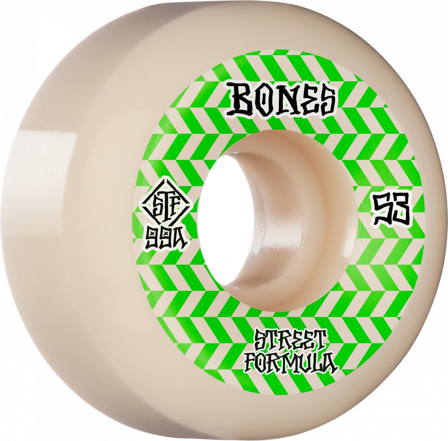 Bones STF Patterns V5 53mm 99a Wheels - White (Set of 4)
