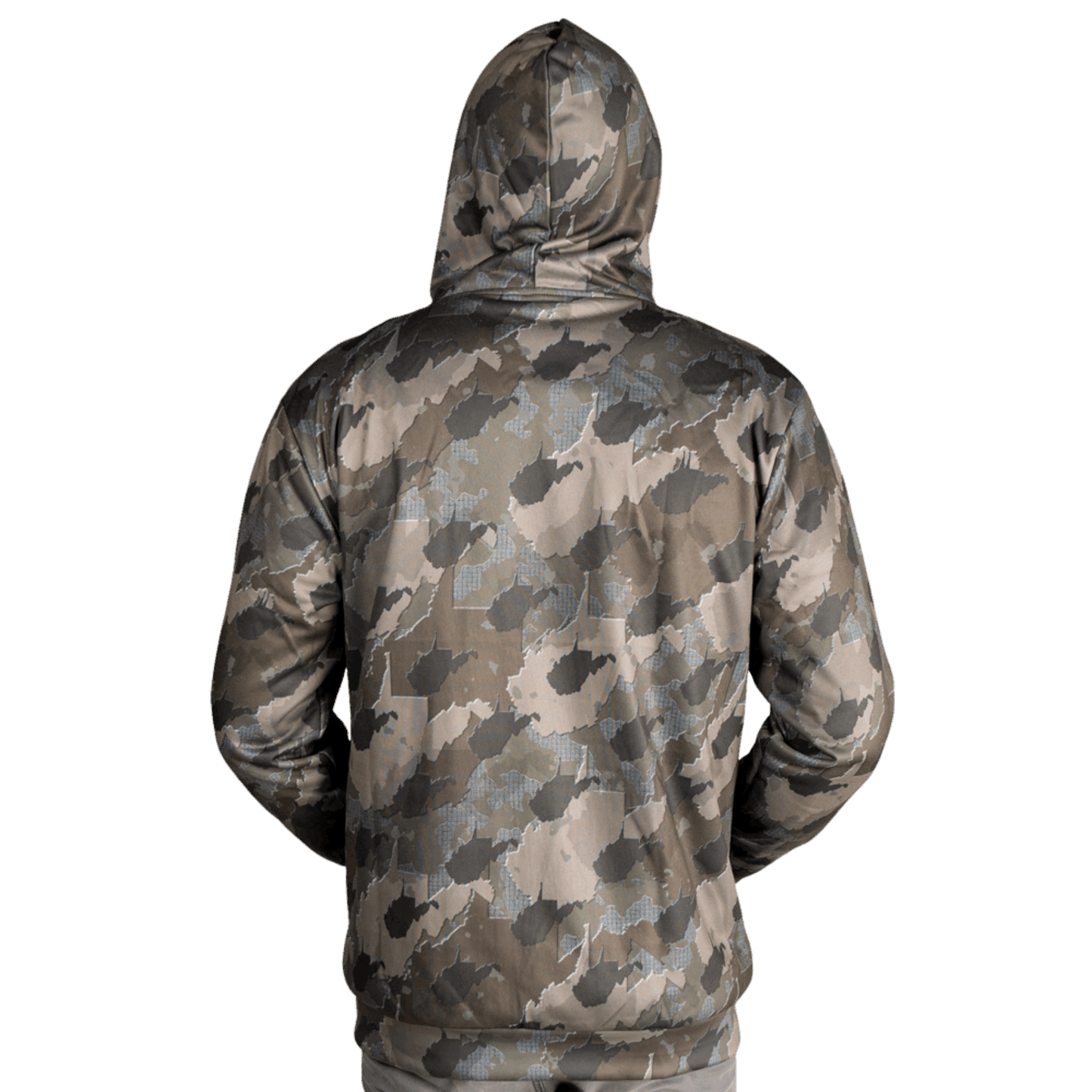 West Virginia Camo - Zip Up Hoodie